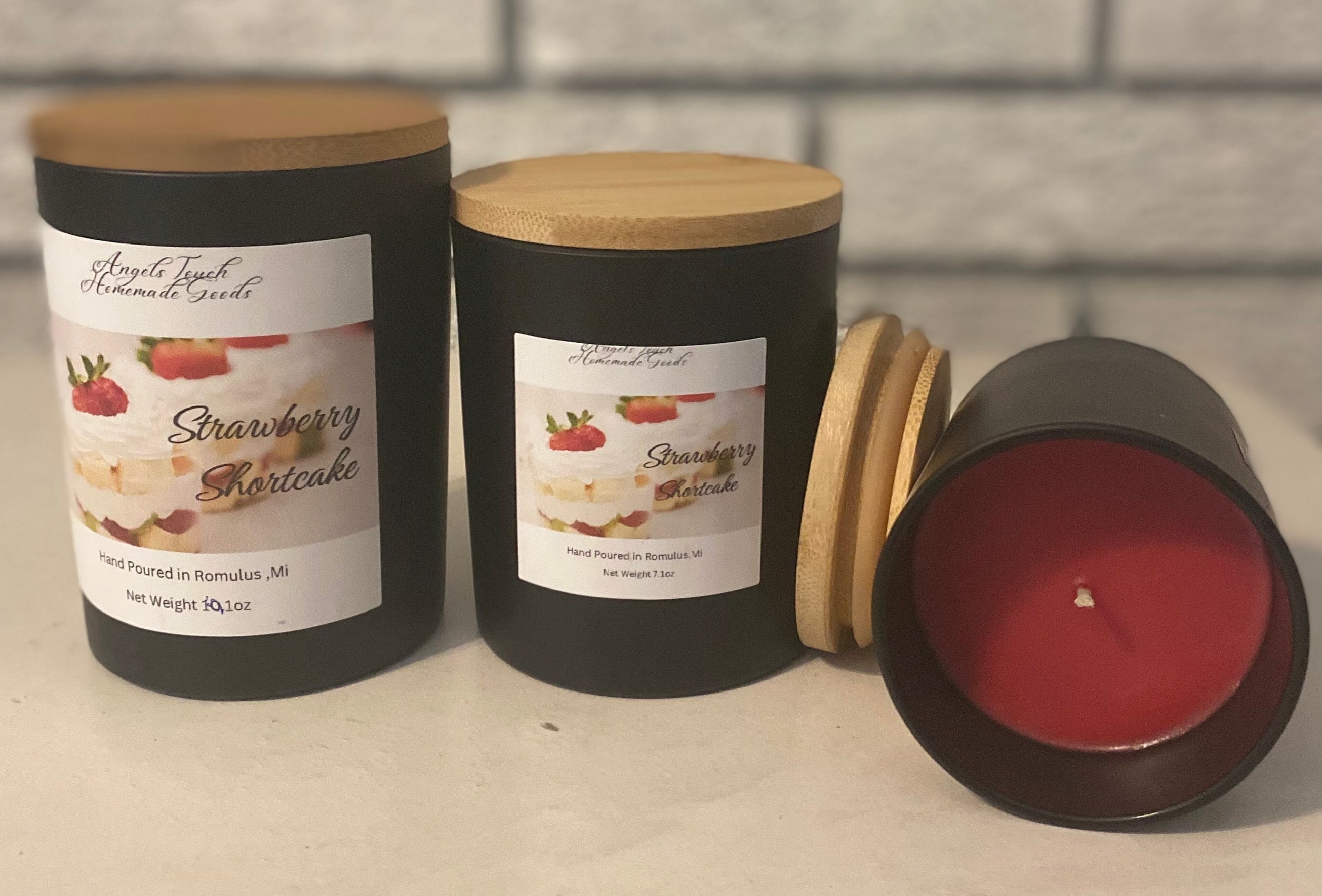 Strawberry Shortcake (Smokey Jar)Candle