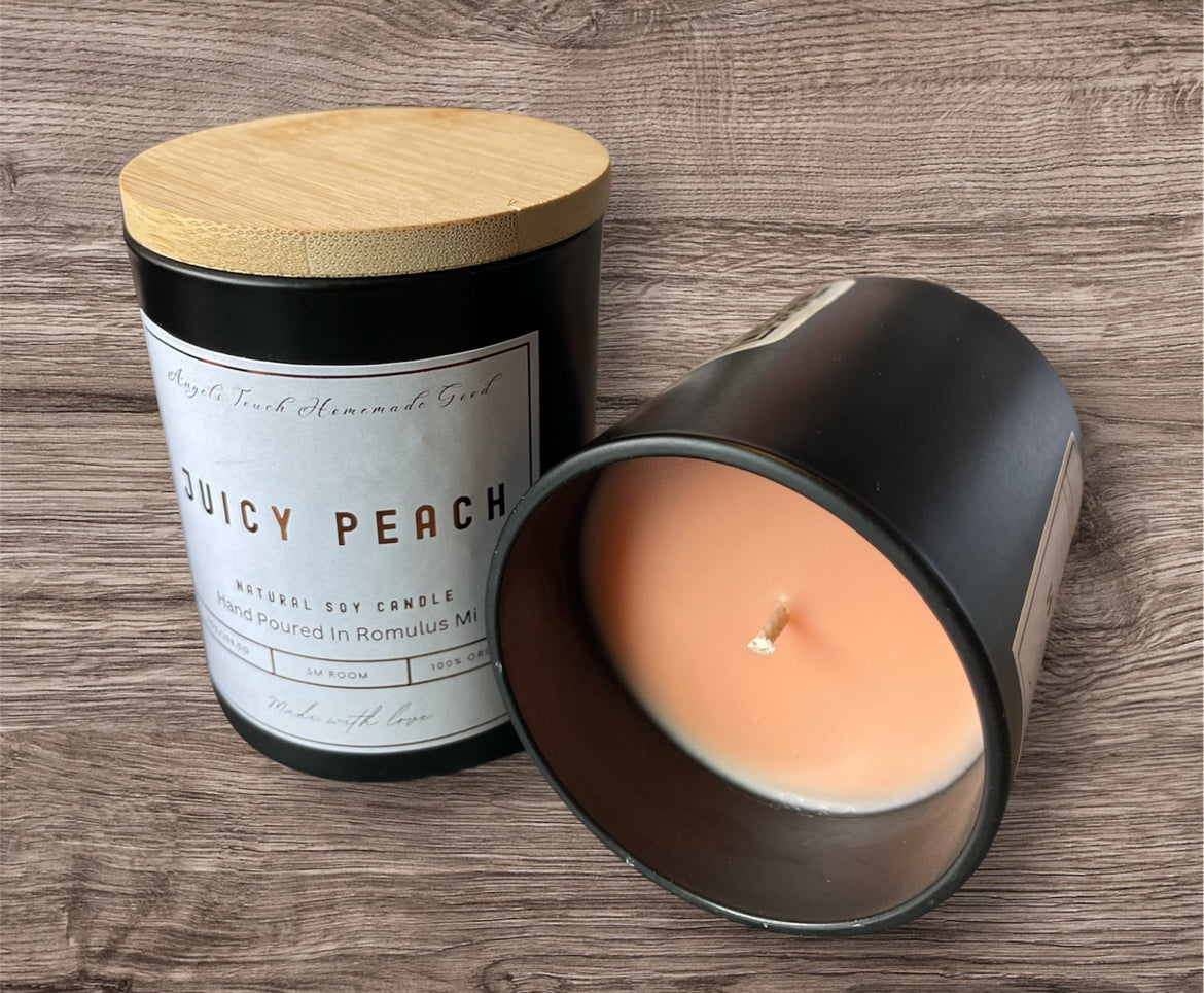 Juicy Peach ( Smokey Jar Candle)