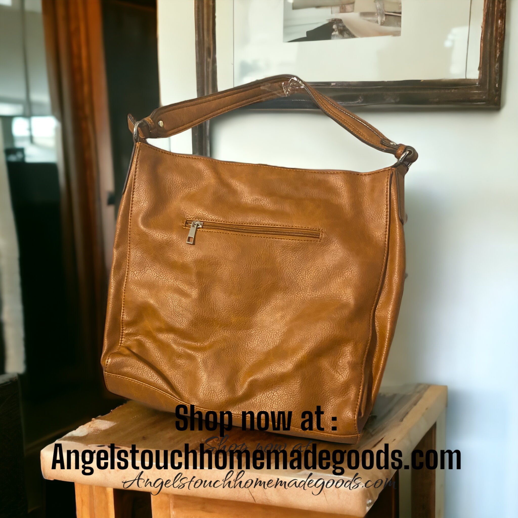 5.Brown Leather Shoulder Bag