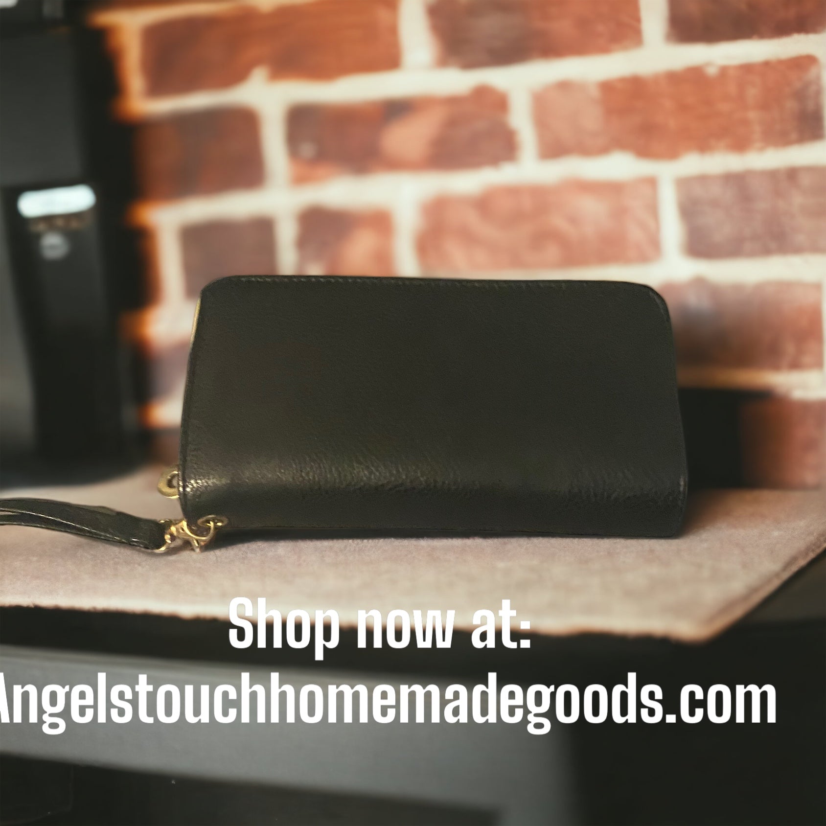 10. Black Leather Wallet Bag