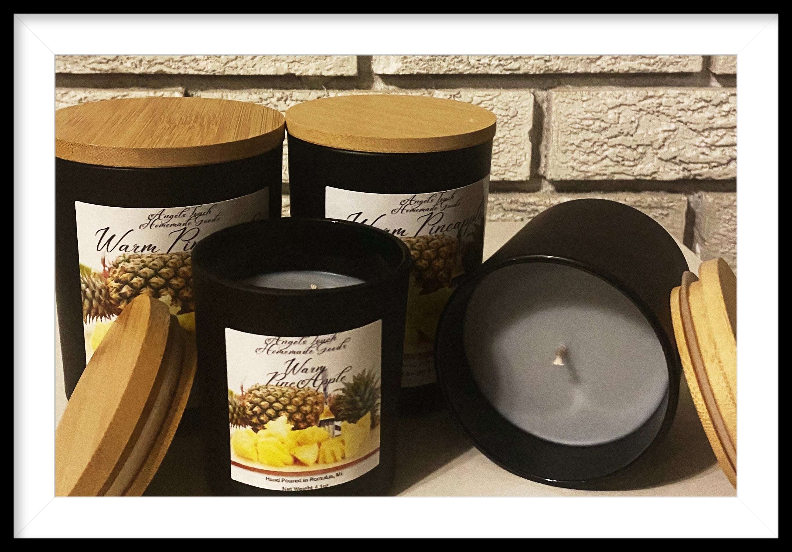 Warm Pine Apple ( Smokey Jar candle )